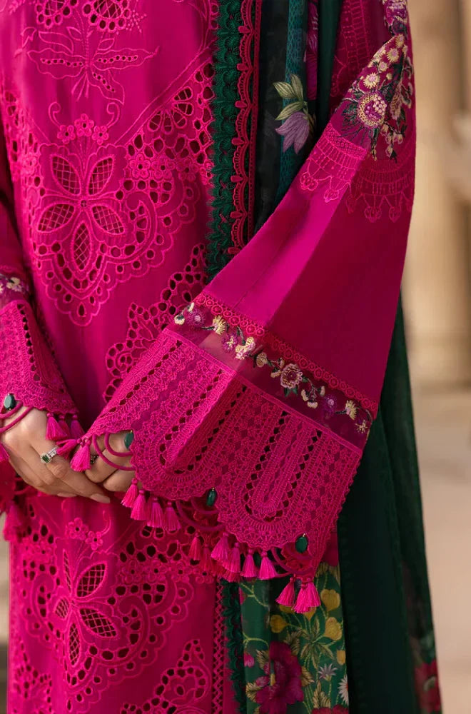 3PC Unstitched Chikenkari Lawn Embroidered Suit