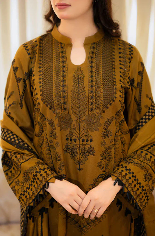 Winter 3PC Lawn Embroidered Suit - LIBASS