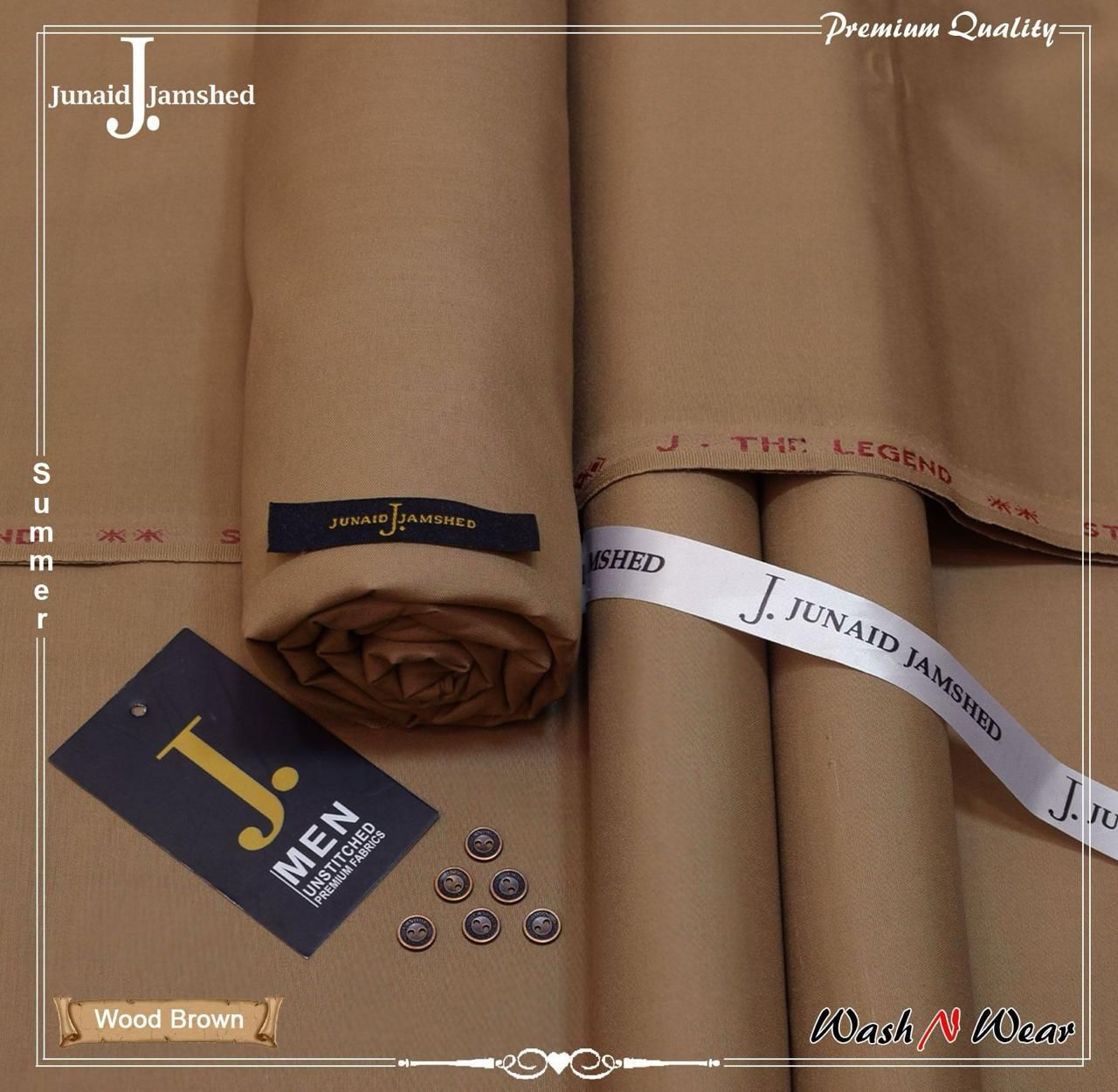 J. unstitched wash n wear suit for summer