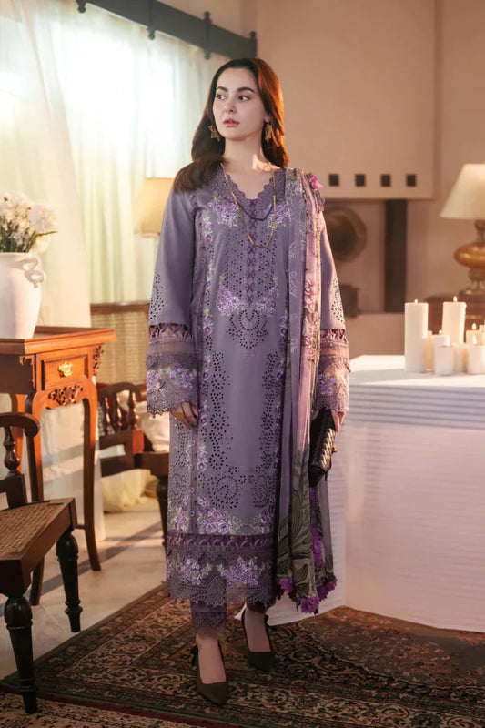 Jade Unstitched Luxury Lawn Chikenkari Heavy Embroidered 3PC Suit