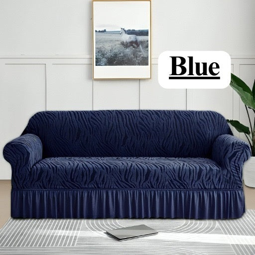 Zebra Style Sofa Covers Best Quality Blue