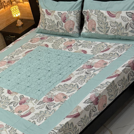 Patch Work 3pc Bedsheet Stitched